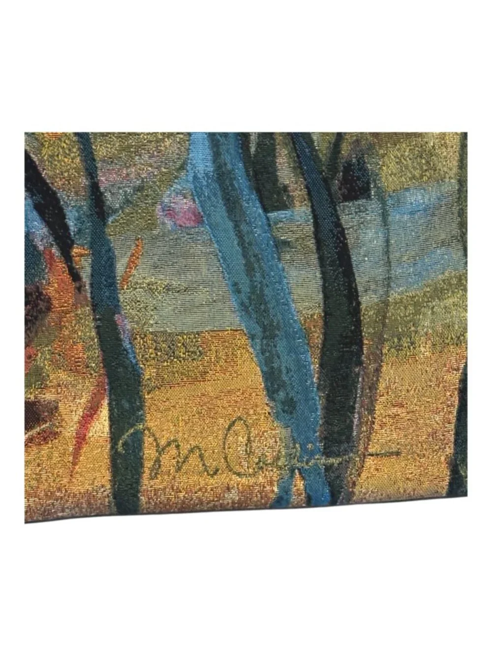 Martha’s Choice Floral Woven Tapestry Wall Hanging Botanical 52x56 USA